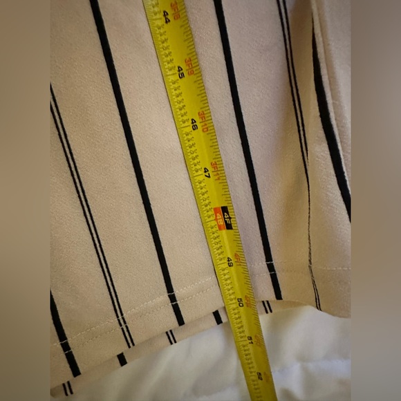 SOLD: Cream Striped Jumpsuit - Picture 4 of 4